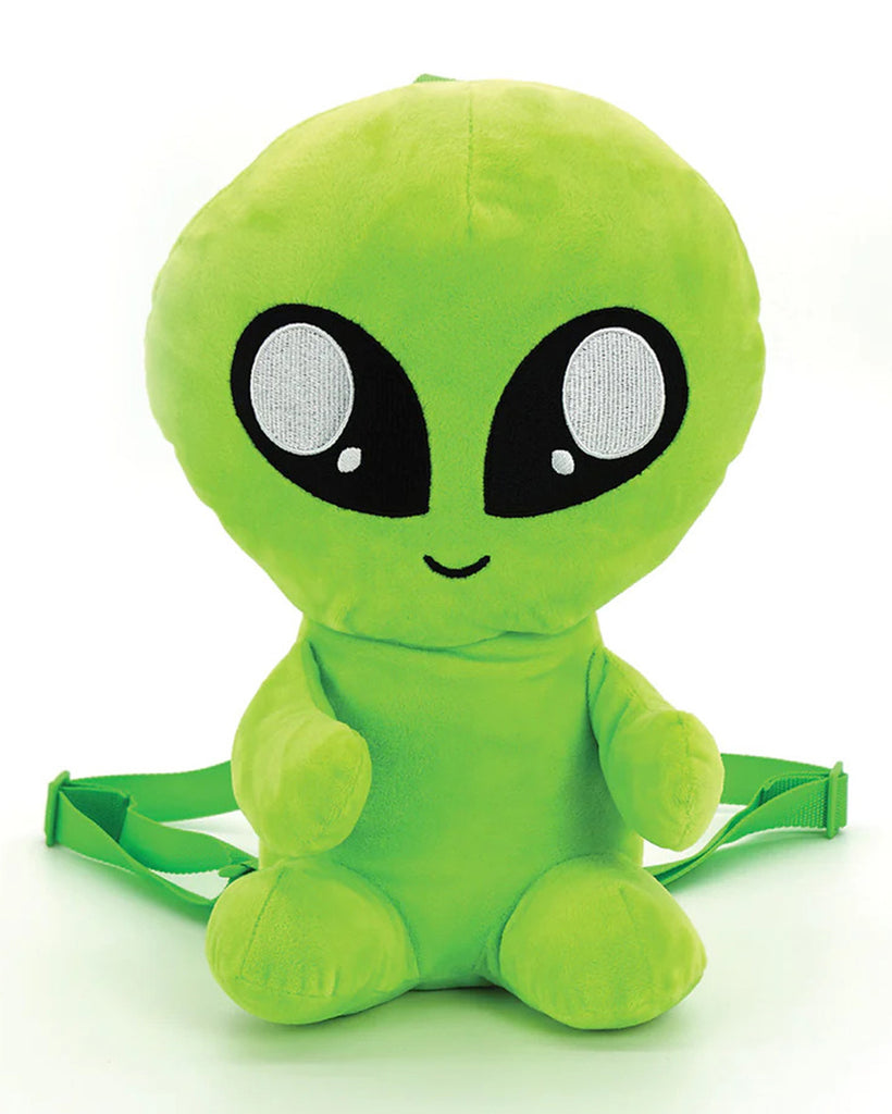 Baby Alien Stuffed Backpack-Green-Regular-Mock--Model---S
