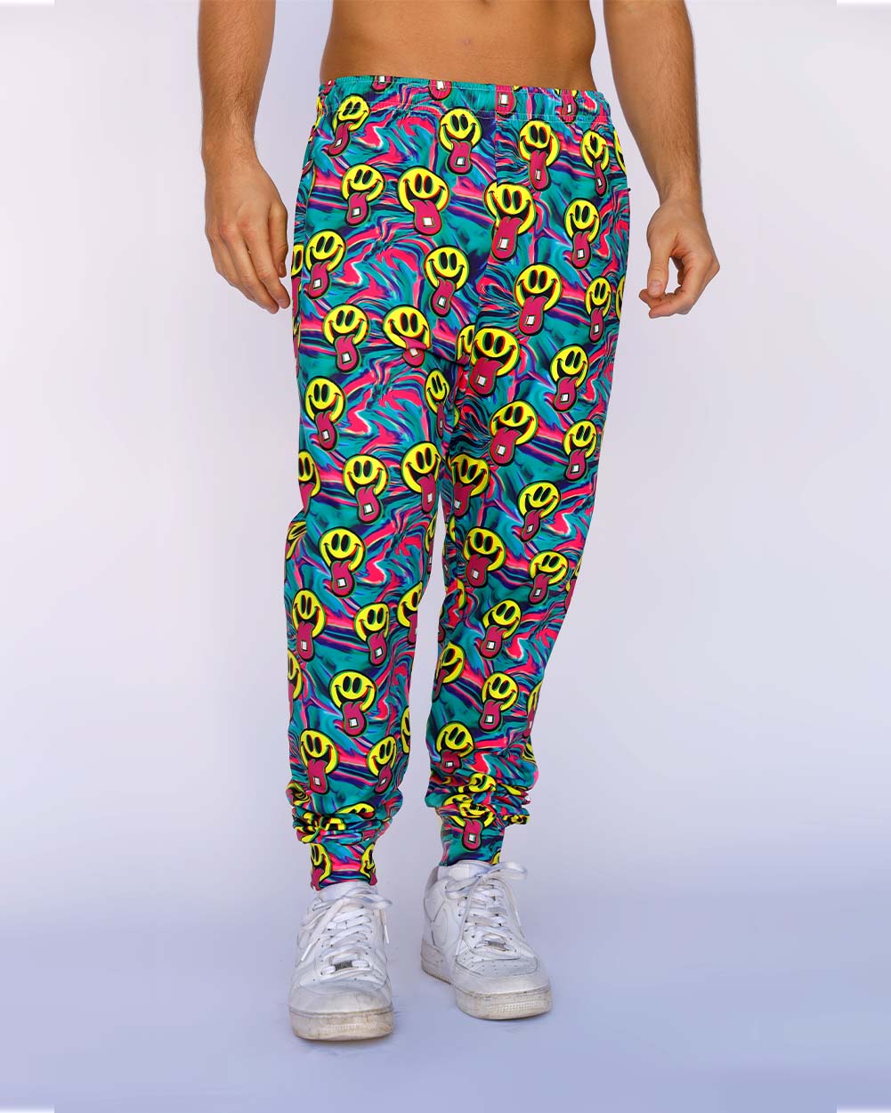 Happy Hour Joggers-Blue/Pink/Yellow-Front--Milo---L