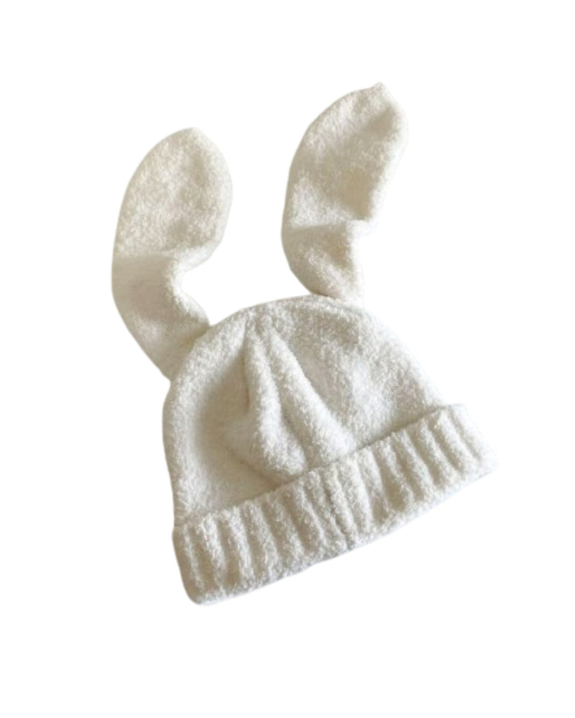 Hunny Bunny Hat-White-Regular-Front--Model---S