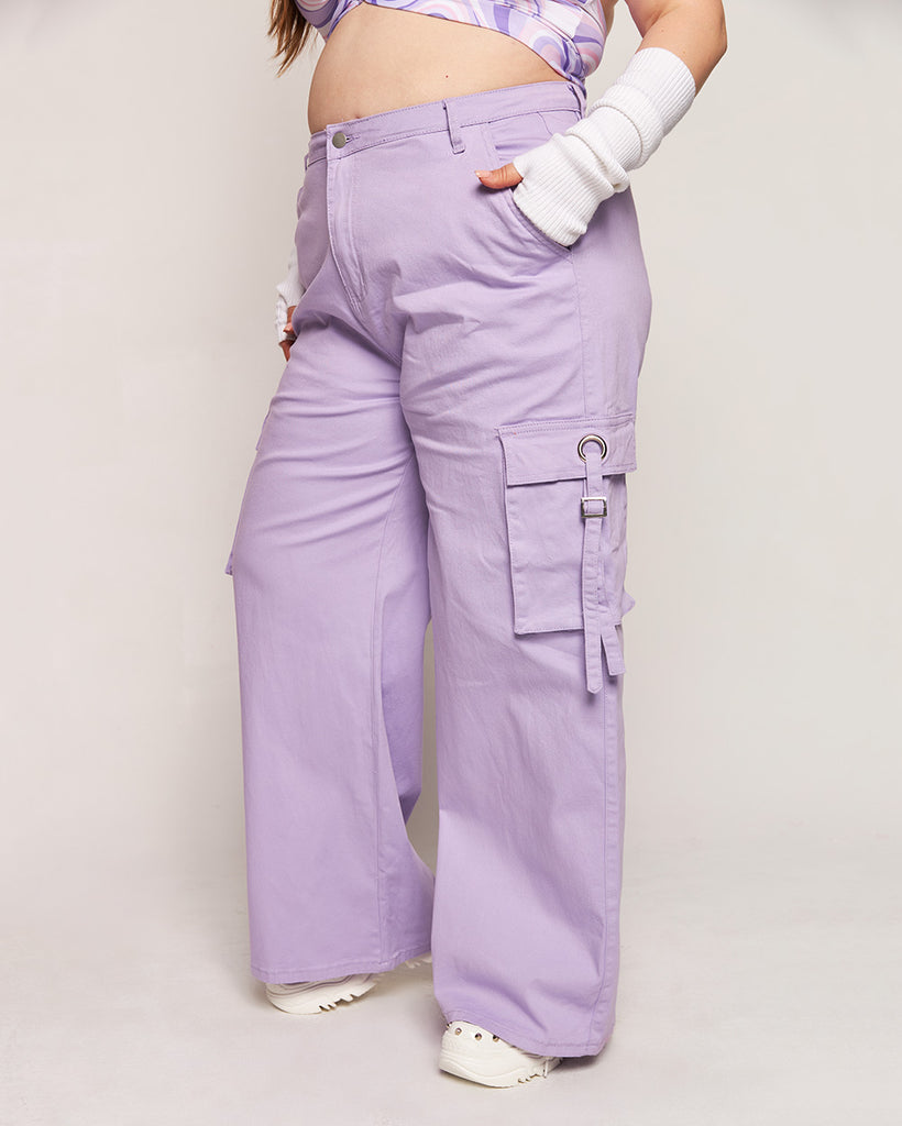 Lilac Loving Wide Leg Pants-Lavender-Curve1-Side--Milani---1X