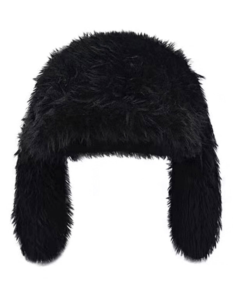 Sassy Bunny Bucket Hat-Black-Front