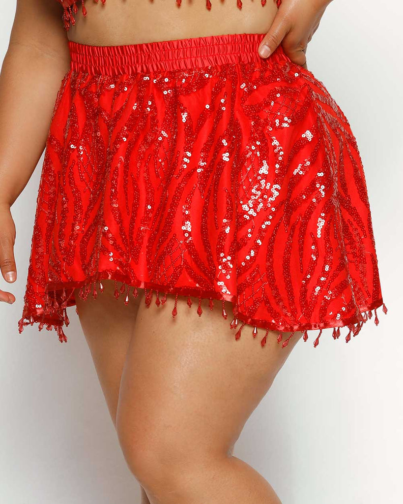 So In Love Sequin Skirt-Red-Curve1-Side--Silvia---1X