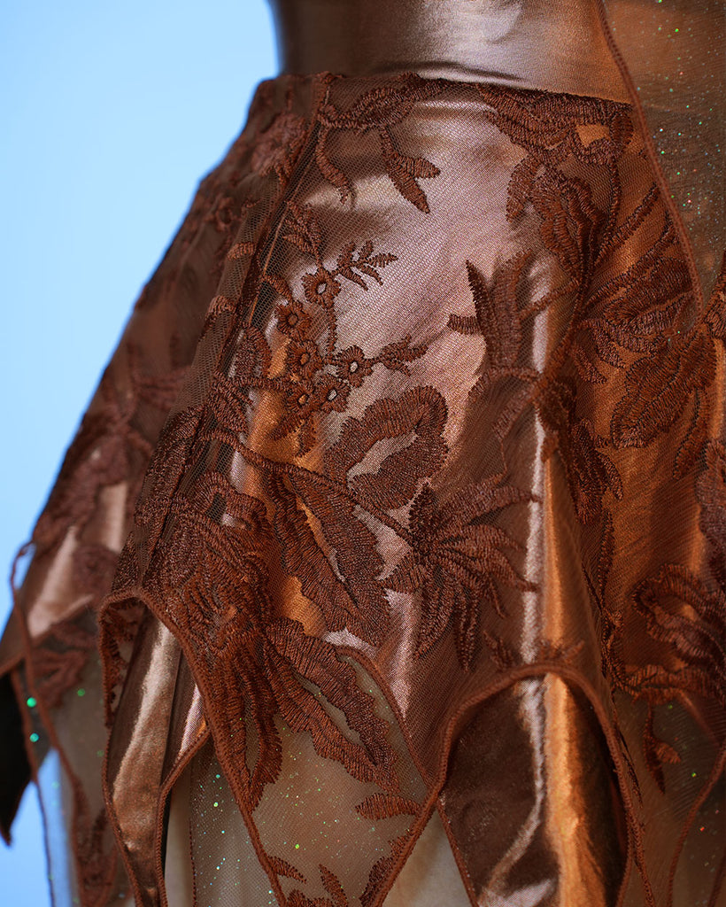 Woodland Fairy Skirt-Brown-Detail--Amber2---S