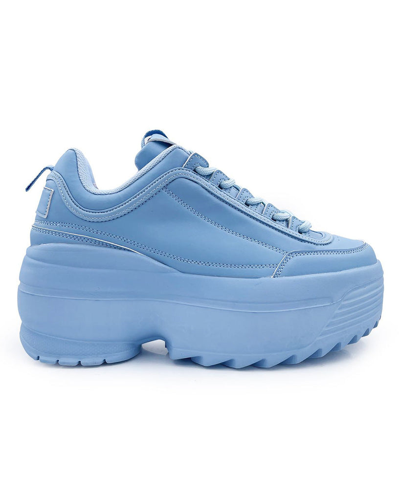 Neon Realness Platform Sneakers-Baby Blue-Regular-Mock--Model---5