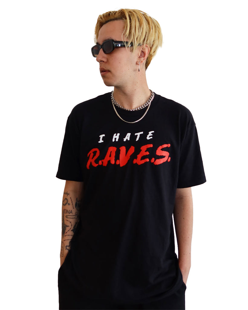Dack Janiels x iHR Rave Hater Shirt-Black/Red-Front