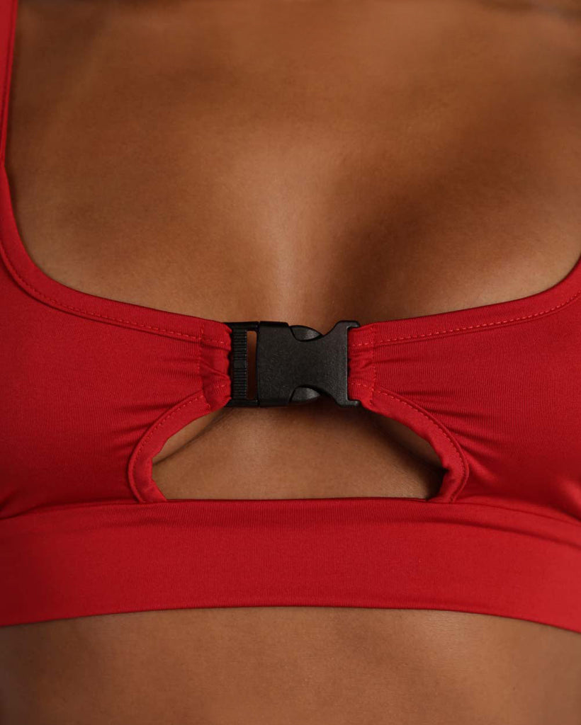 Red as a Cherry Cut Out Speed Clasp Top-Curve1-Red-Detail