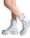iHeartRaves Lovestruck Holo Combat Boots with Heart Pocket