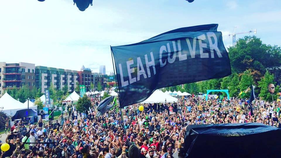 Leah Culver Flag at Festival