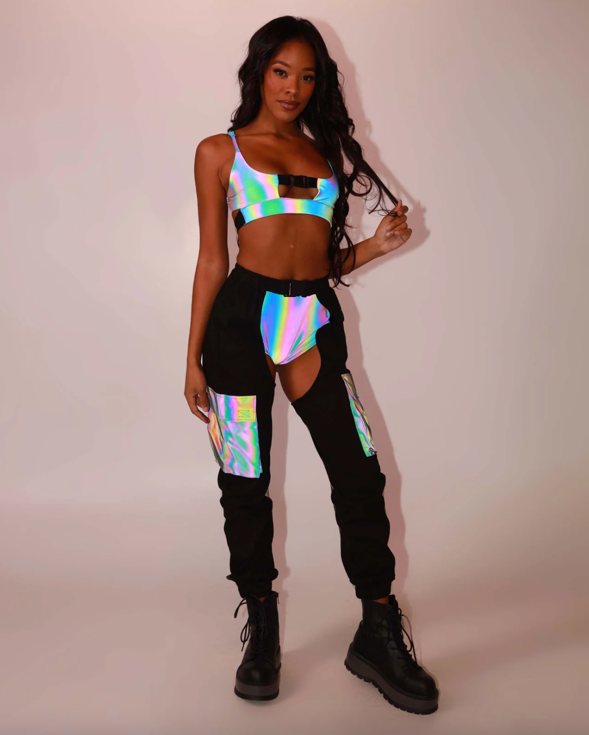 Princess Chain Crop Top, Rave Bra, Edc Outfit Burning Man Outfit -   Israel