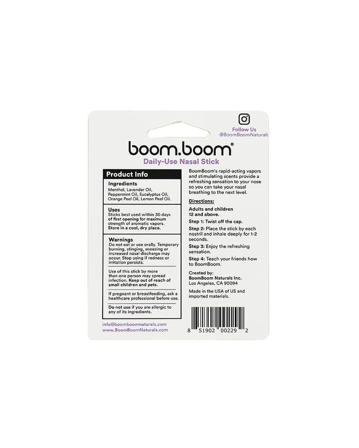 BoomBoom Refreshing Lavender Inhaler-Black-Back