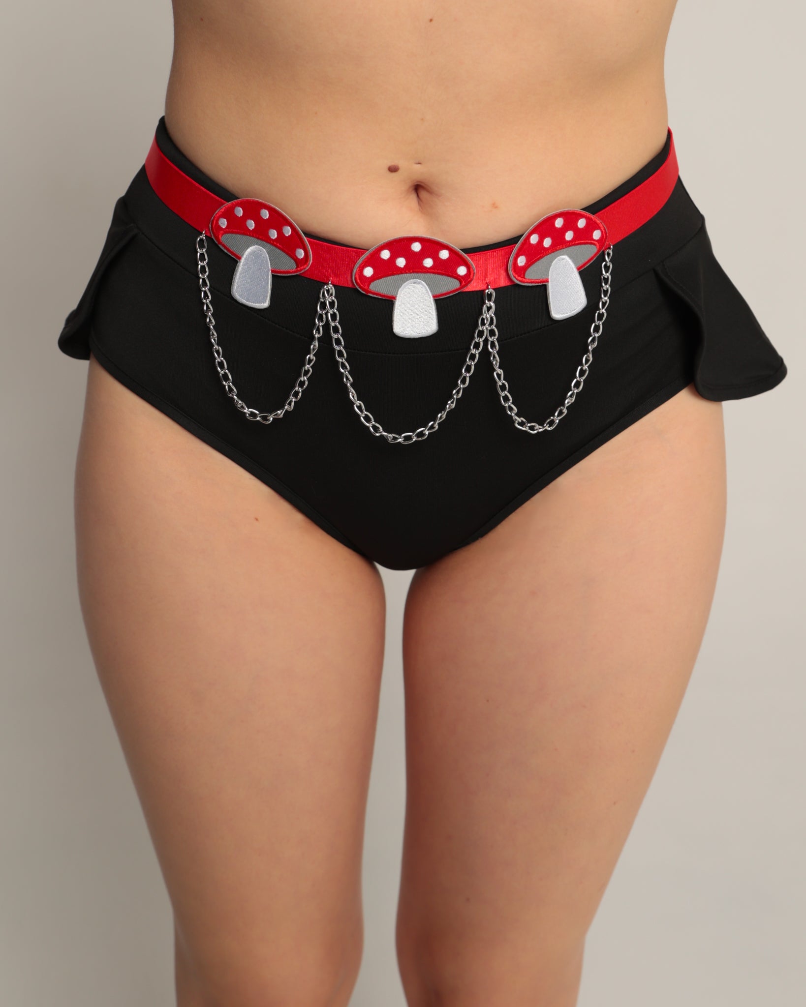 Shroomy Chain Belt-Red-Front