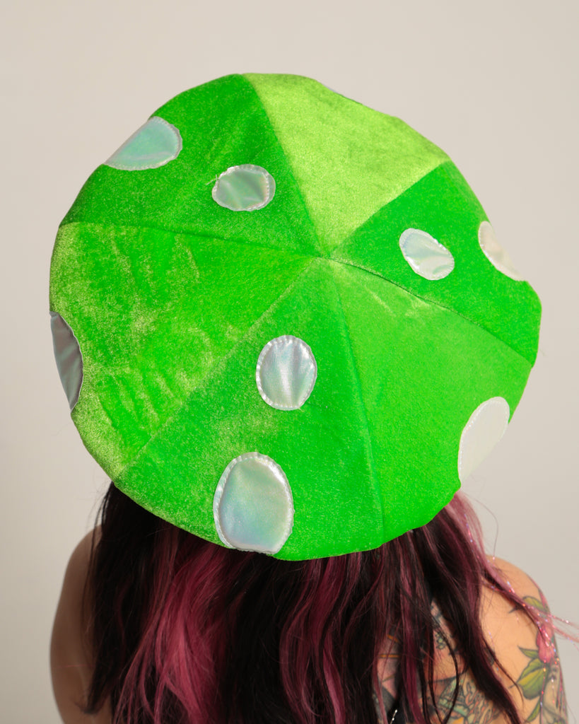Super Shroomy Hat-Neon Green-Regular-Back--Model---S