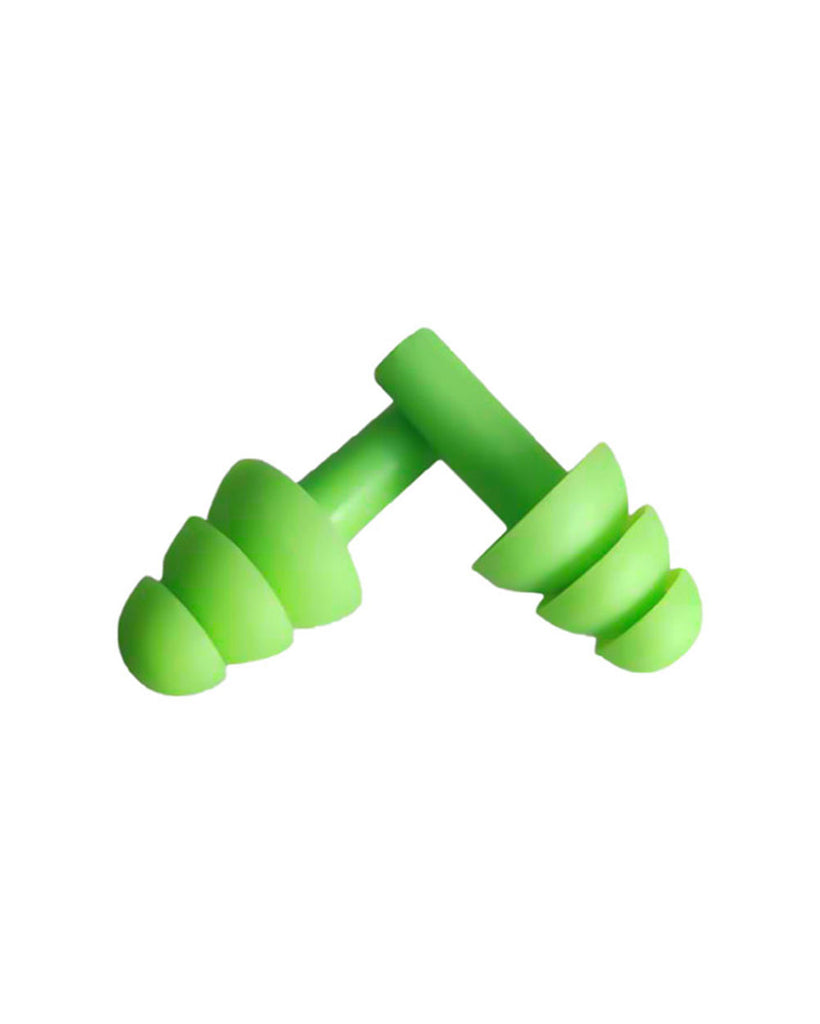 Bring the Boom Ear Plugs-Neon Green-Regular-Front--Model---S