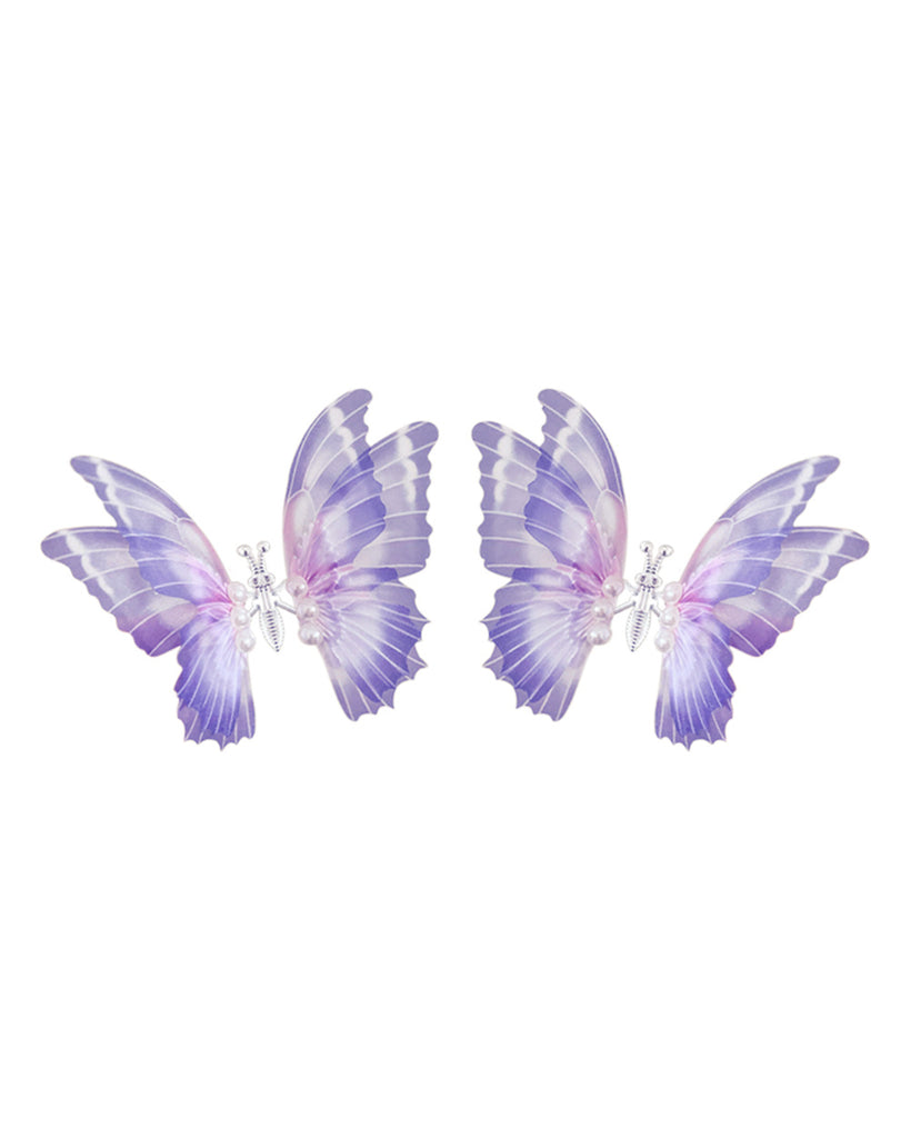 Mystical Wings Butterfly Hair Clip-Lavender-Mock