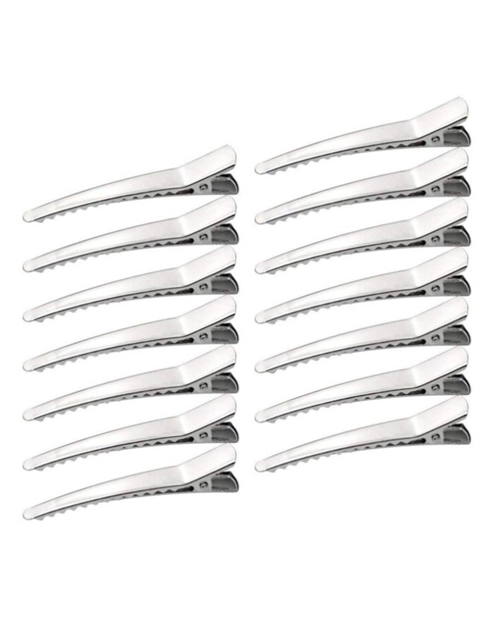 Effortless Hair Clips Set-Silver-Front
