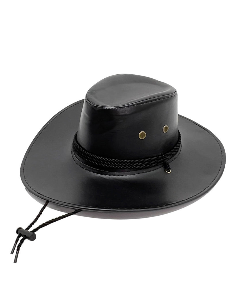 Wild West Wanderer Cowboy Hat-Black-Front