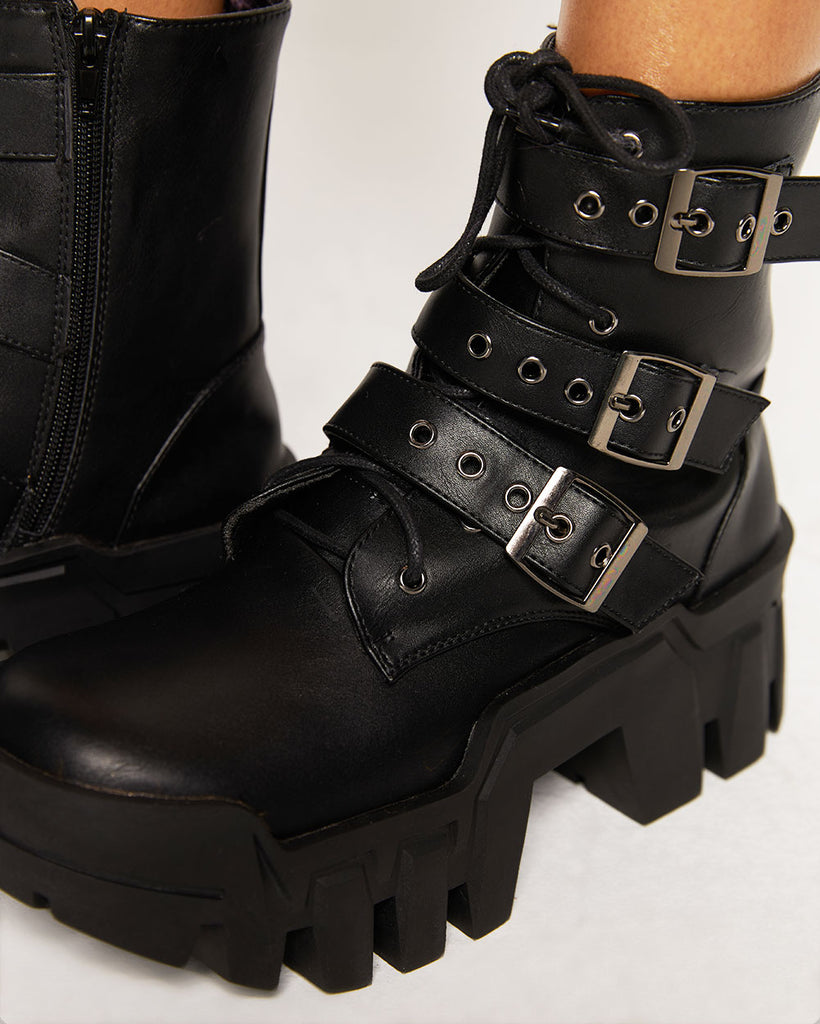 Anthony Wang Dusk Till Dawn Platform Ankle Boots-Black-Regular-Detail--Courtney---5
