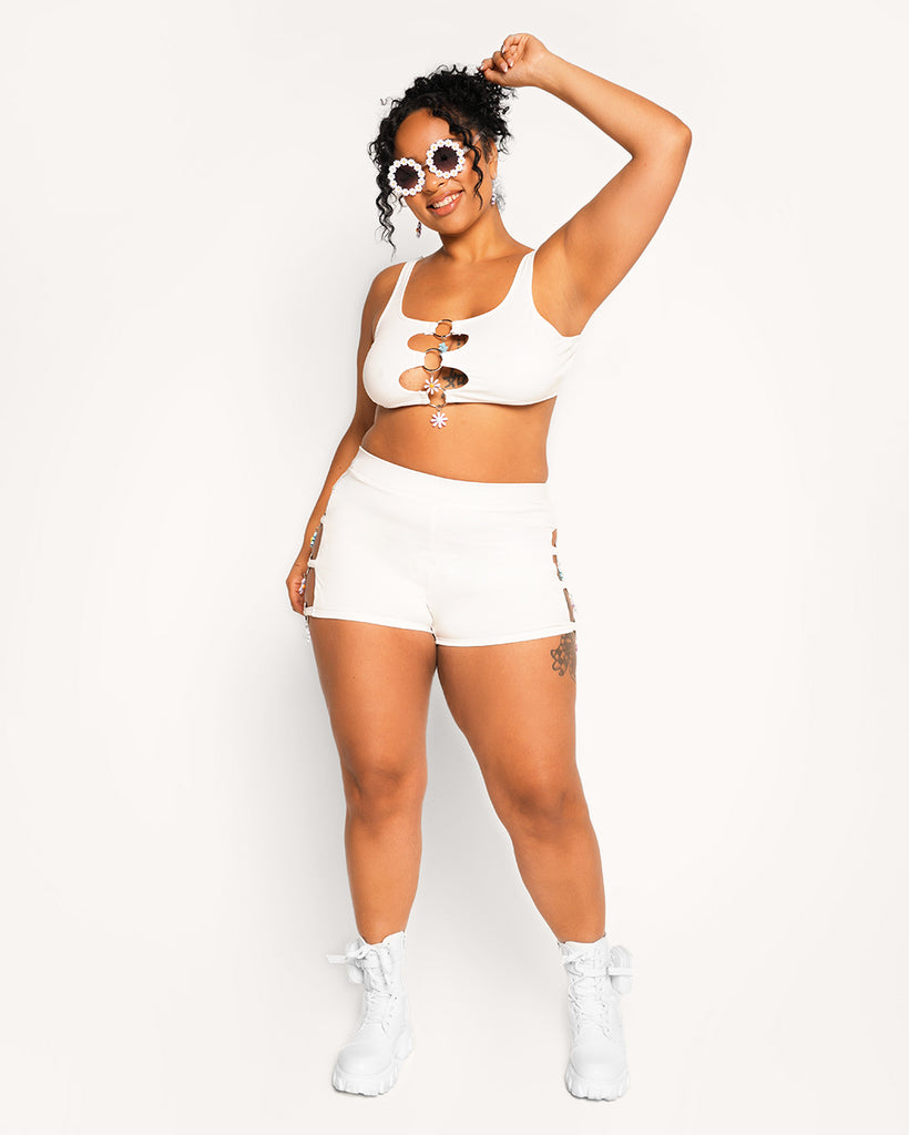 Backstage Girlie Keyhole Cutout Bottoms-White-Curve1-Full--Cassie---1X