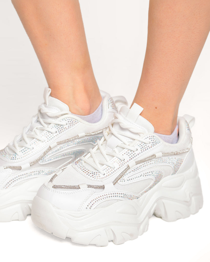 Beyond Limits Platform Sneakers-White-Regular-Detail--Model---5