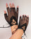 Dark Desires Fishnet Gloves with Strap