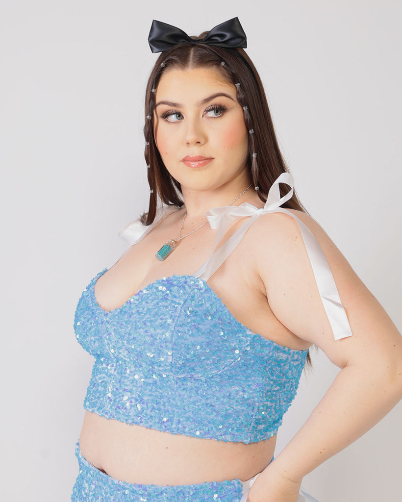Dreamland Darling Sequin Top-Blue/White-Curve1-Side--Milani---1X