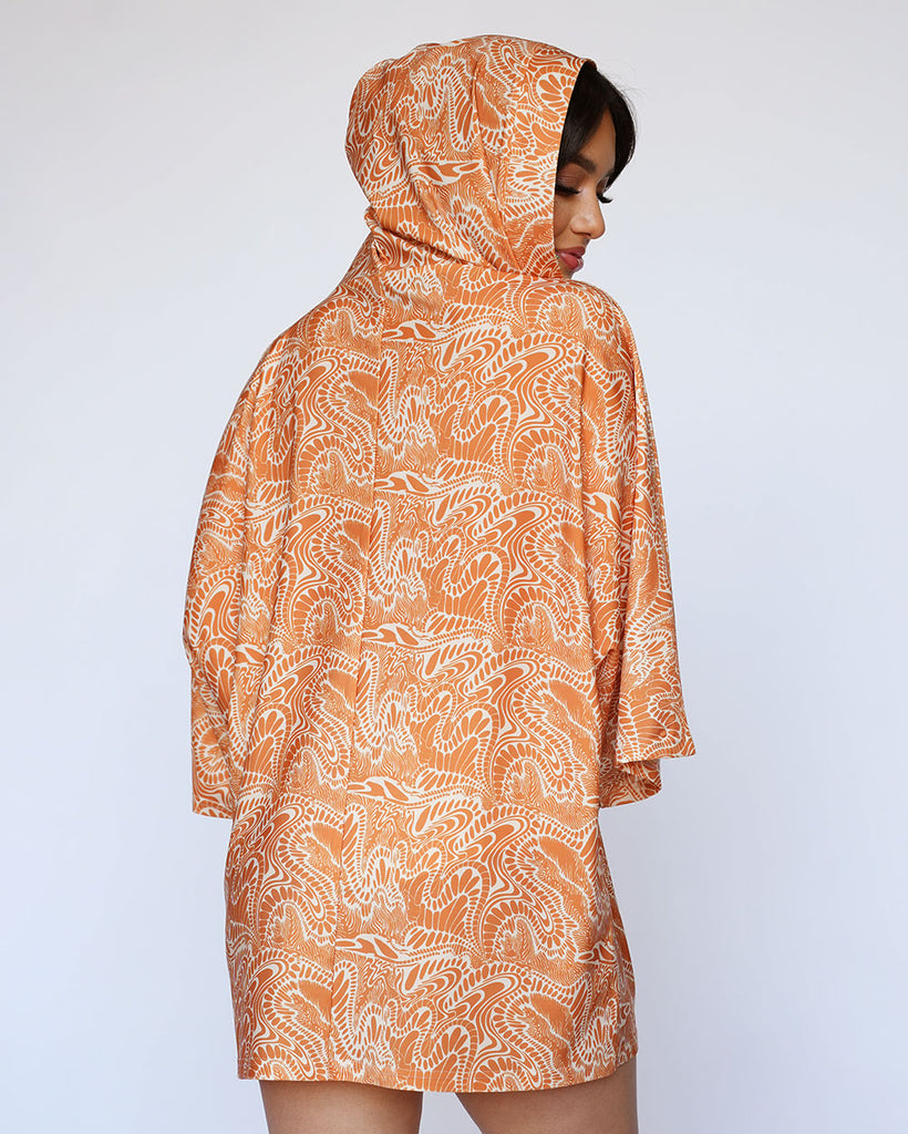 Dimensional Daze Hooded Robe-Orange-Back--Amber2---S