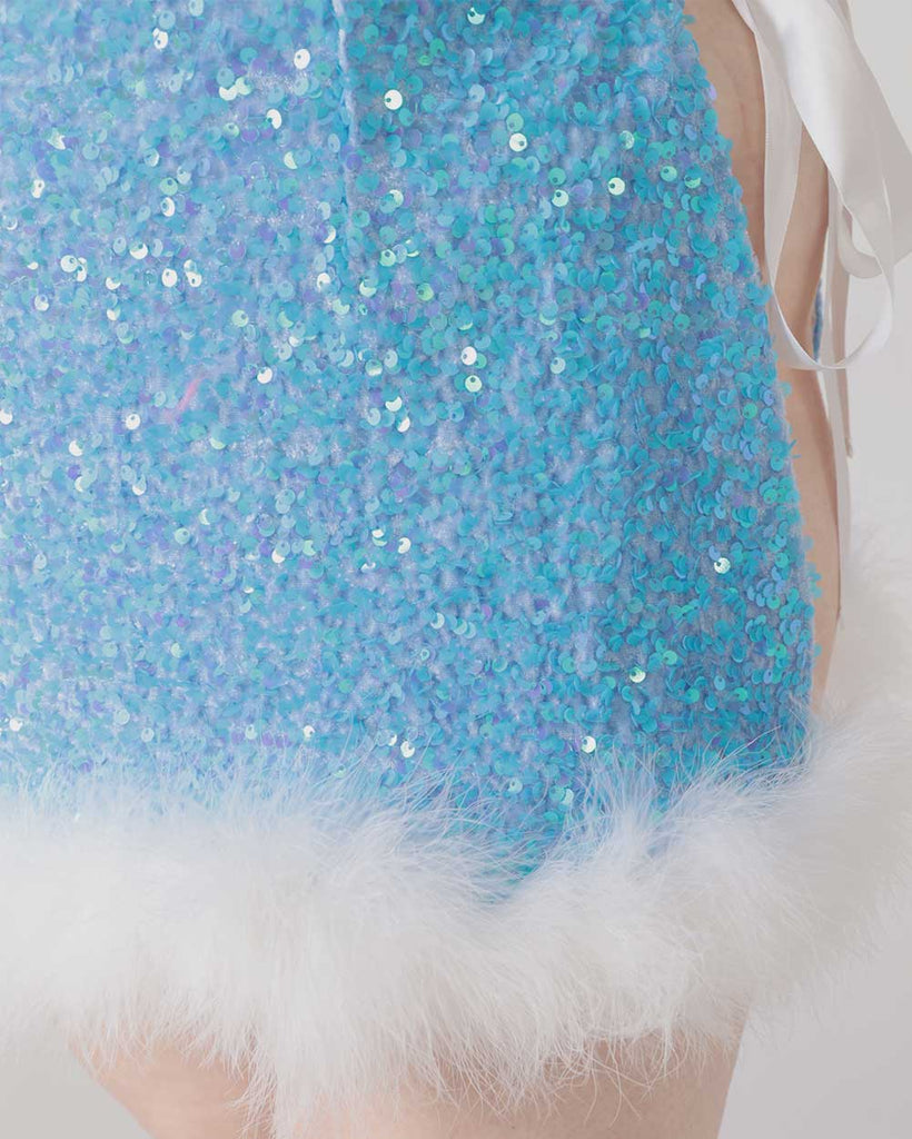 Dreamland Darling Sequin Skirt-Blue/White-Curve1-Detail--Milani---1X