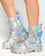 Dreamy Dazzle Holo Combat Boots With Charms & Heart Pocket