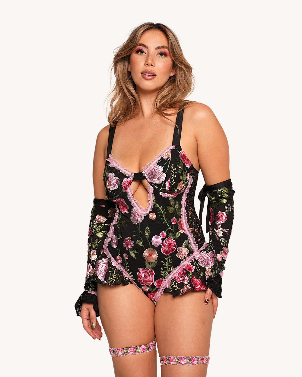 Forest Nymph Bodysuit with Sleeves