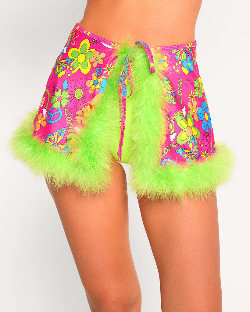 Happy Haven Marabou Skirt-Neon Green/Neon Orange/Neon Pink/Neon Yellow-Regular-Front--Sarah2---S