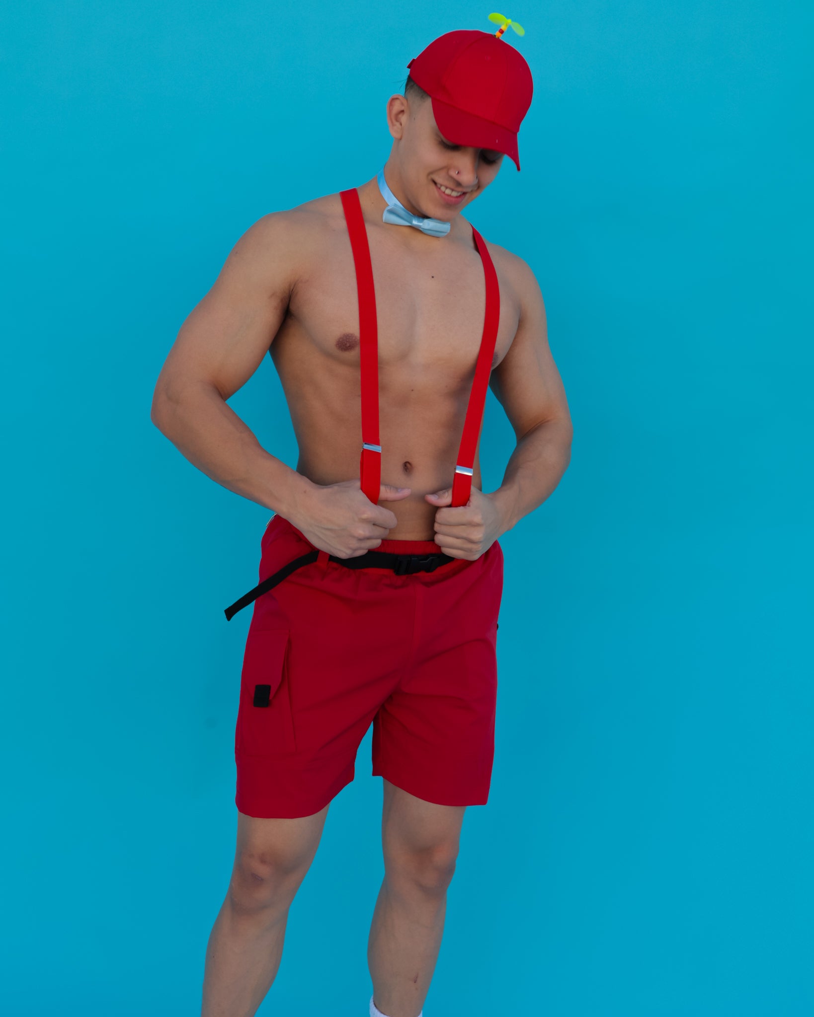 Hot Spark Suspenders-Red-Lifestyle
