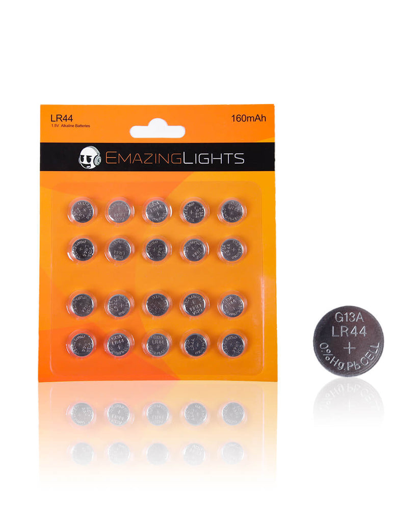 EmazingLights LR44 Batteries - 20-Pack-20-Front