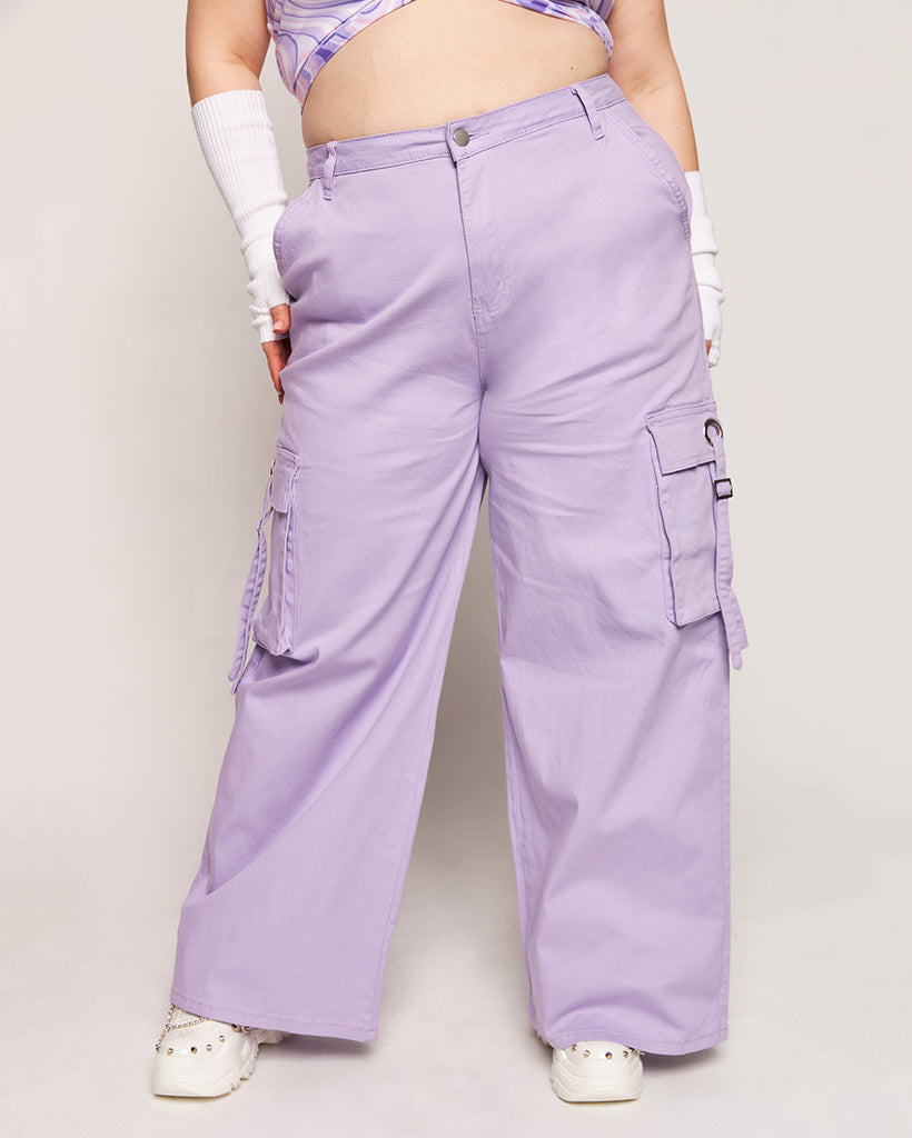 Lilac Loving Wide Leg Pants-Lavender-Curve1-Front--Milani---1X