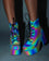 Look At Me Rainbow Reflective Lace Up Boots