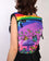 Lost in Wonderland UV Reactive Hydration Pack with Back Pocket for Anti-Theft