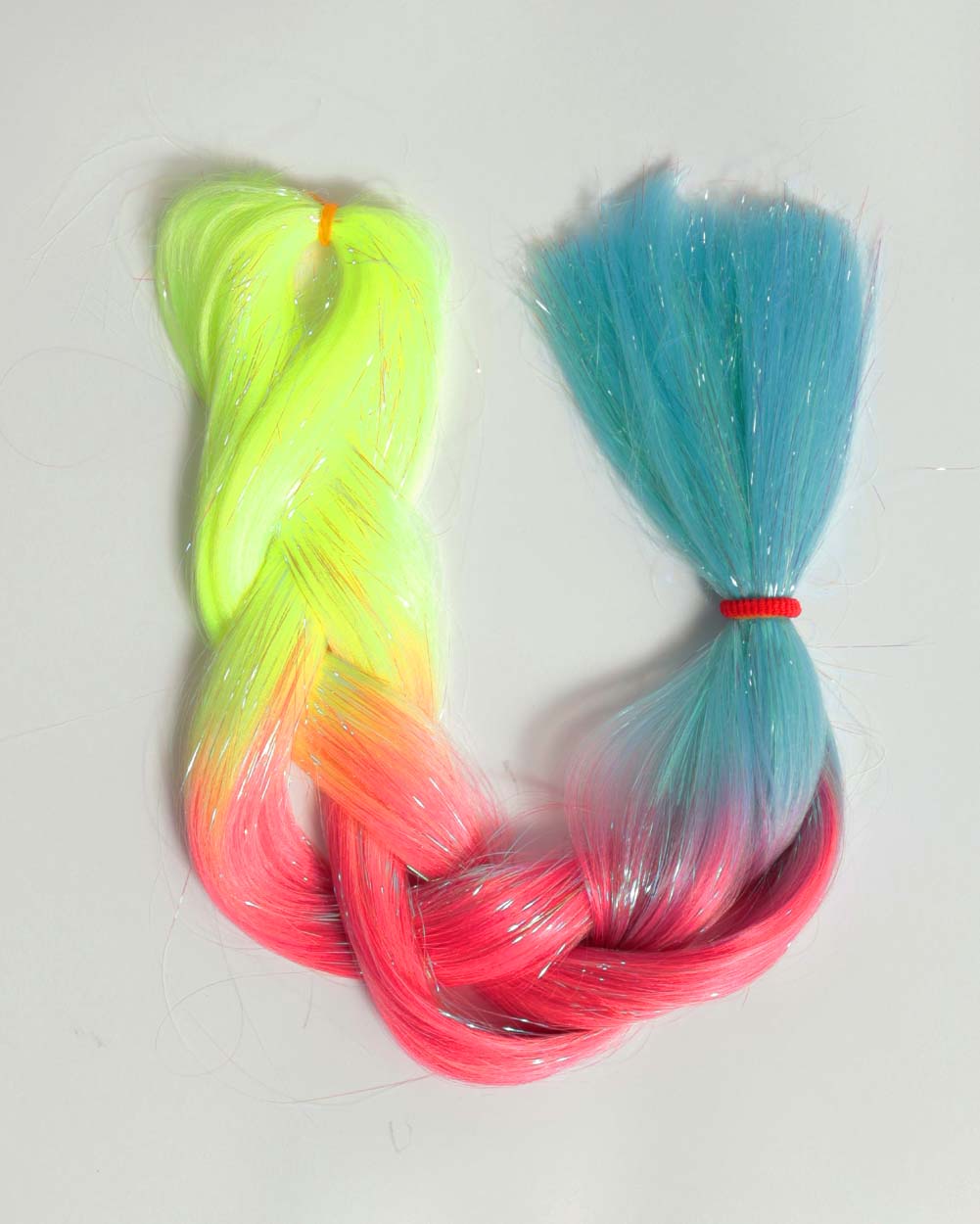 Lunautics Tropic Trouble Hair Extensions-Blue/Red/Yellow-Front