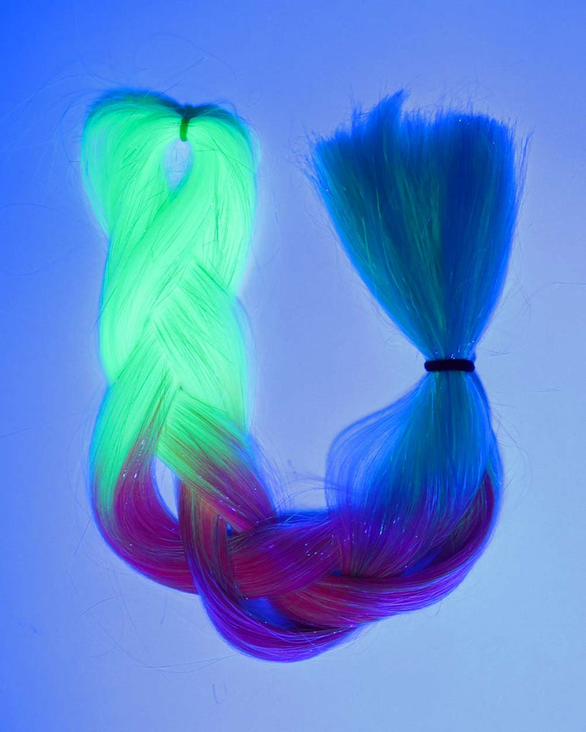 Lunautics Tropic Trouble Hair Extensions-Blue/Red/Yellow-UV