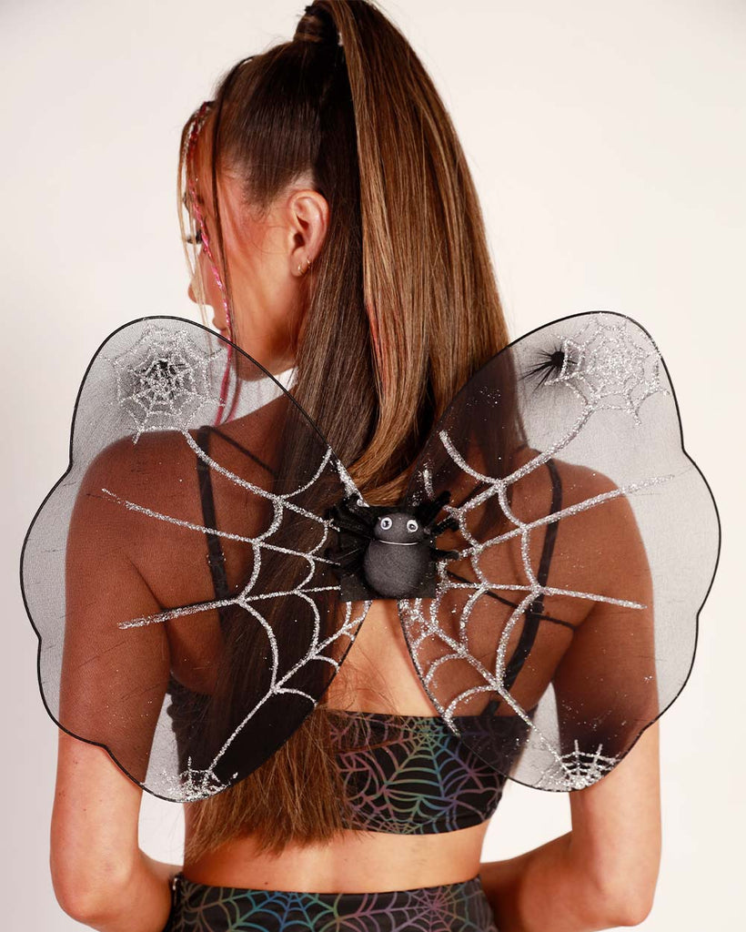 Nightshade Fairy Bat Wings-Black-Back