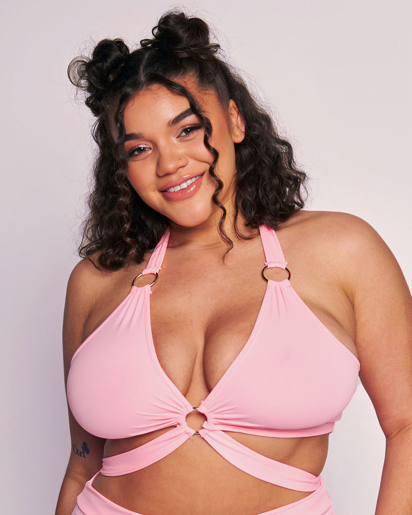 No Inhibition Recycled Fabric Top-Baby Pink-Curve1-Front--Makayla3---1X