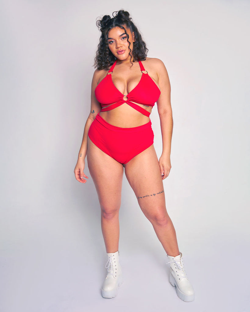 No Inhibition Recycled Fabric Top-Red-Curve1-Full--Makayla3---1X