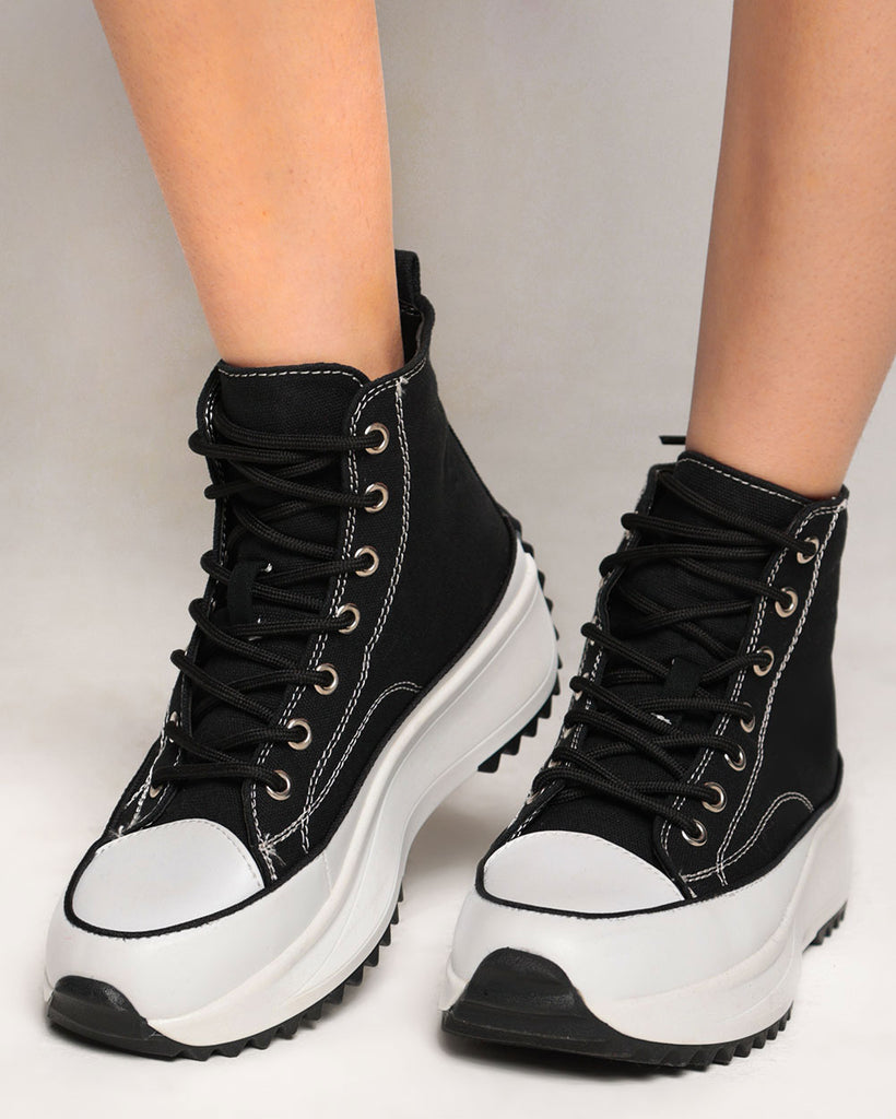 No Pressure Platform Lace-Up Sneakers-Black-Regular-Front--Sarah2---7