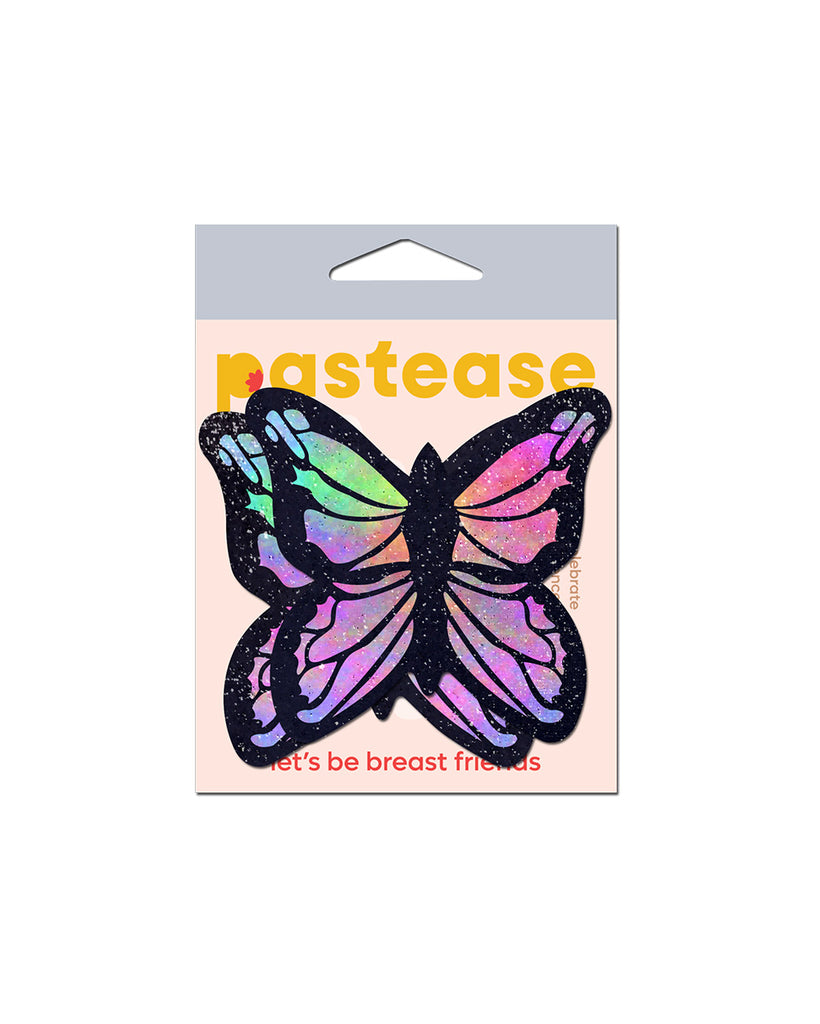 Pastease Glitter Butterfly Pasties-Rainbow-Detail