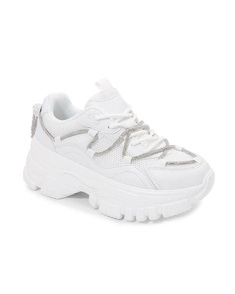 Quantum Leap Platform Sneakers-White-Regular-Mock--Model---5