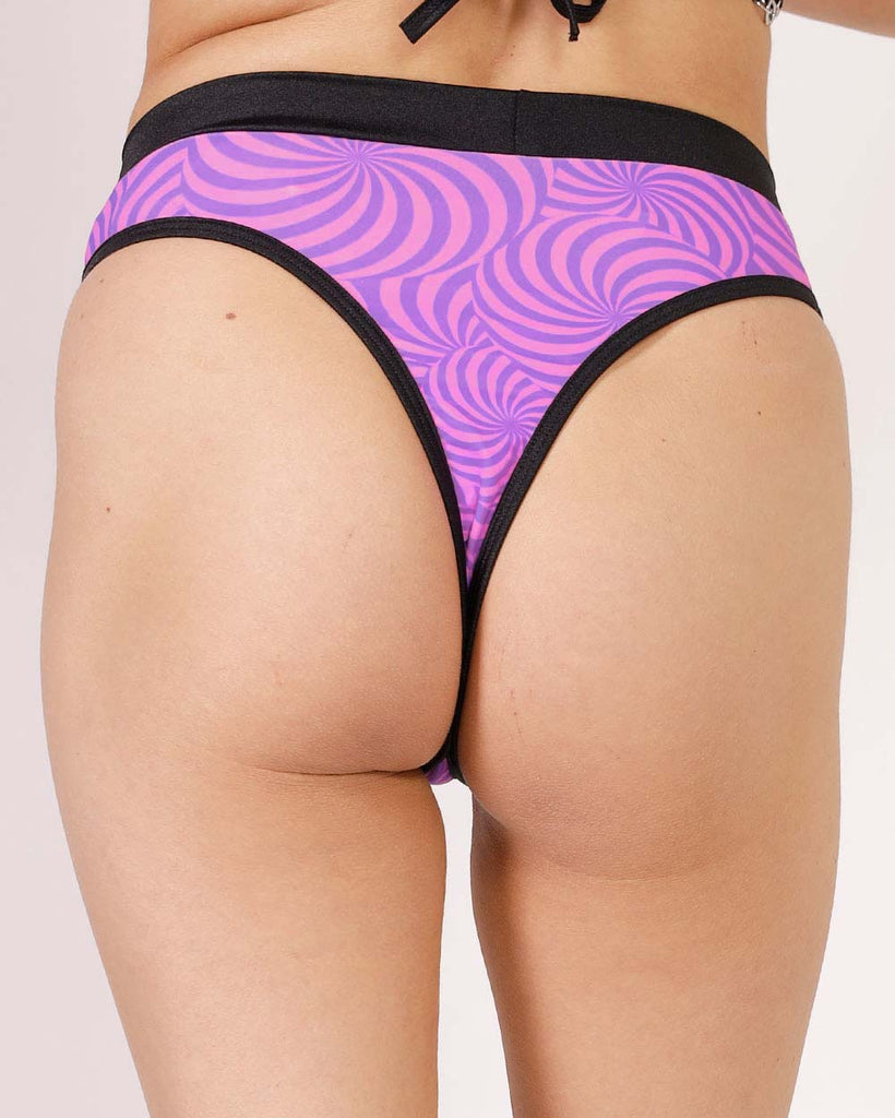 Rolita Couture x iHR Super Wonky Bootylicious Bottoms-Pink/Purple-Back--Lex---S