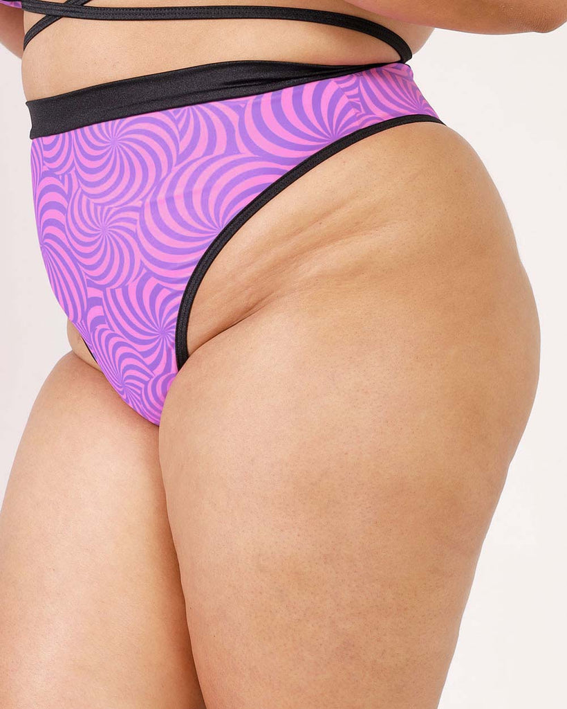 Rolita Couture x iHR Super Wonky Bootylicious Bottoms-Pink/Purple-Side--Silvia---2XL-Curve1