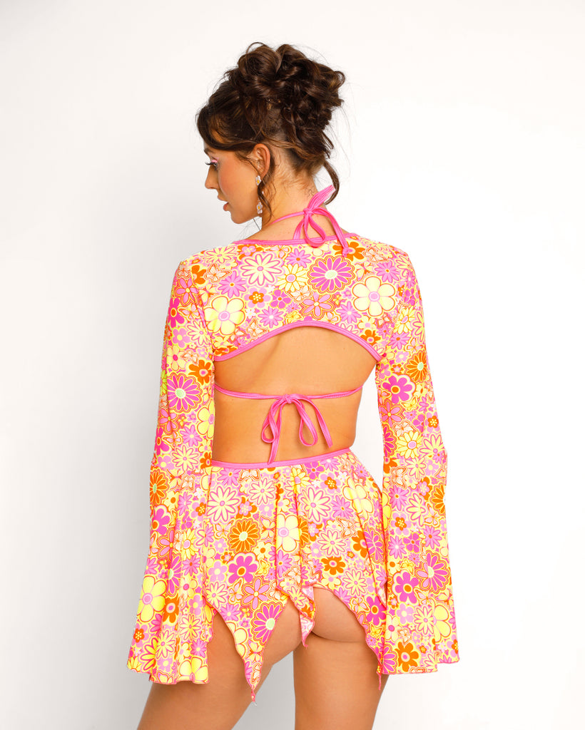 Rolita Couture x iHR Floral Frenzy Enchanted Shrug-Pink/Yellow-Regular-Back--Sarah2---S
