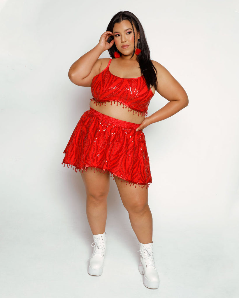 So In Love Sequin Skirt-Red-Curve1-Full--Silvia---1X