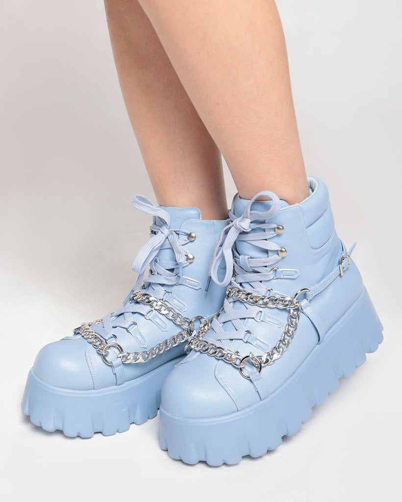 Stompz Chunky Chain Boots-Baby Blue-Regular-Side--Model---7