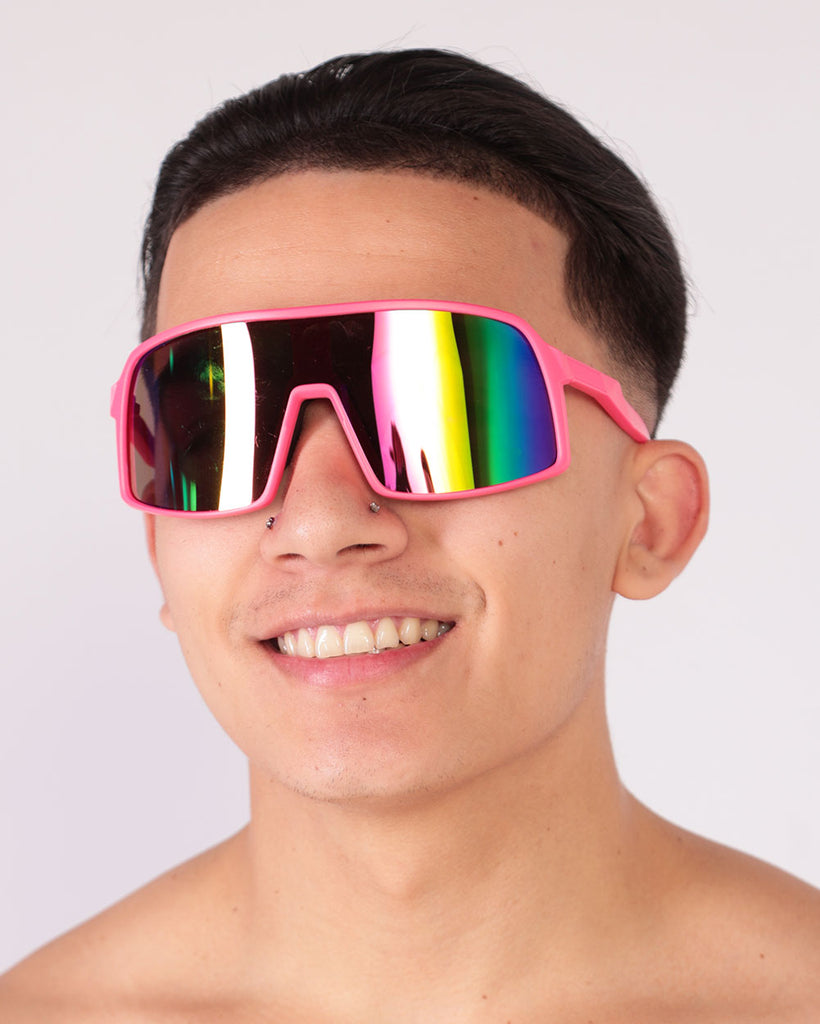 Sunset Forever Pink Glasses-Neon Pink-Front