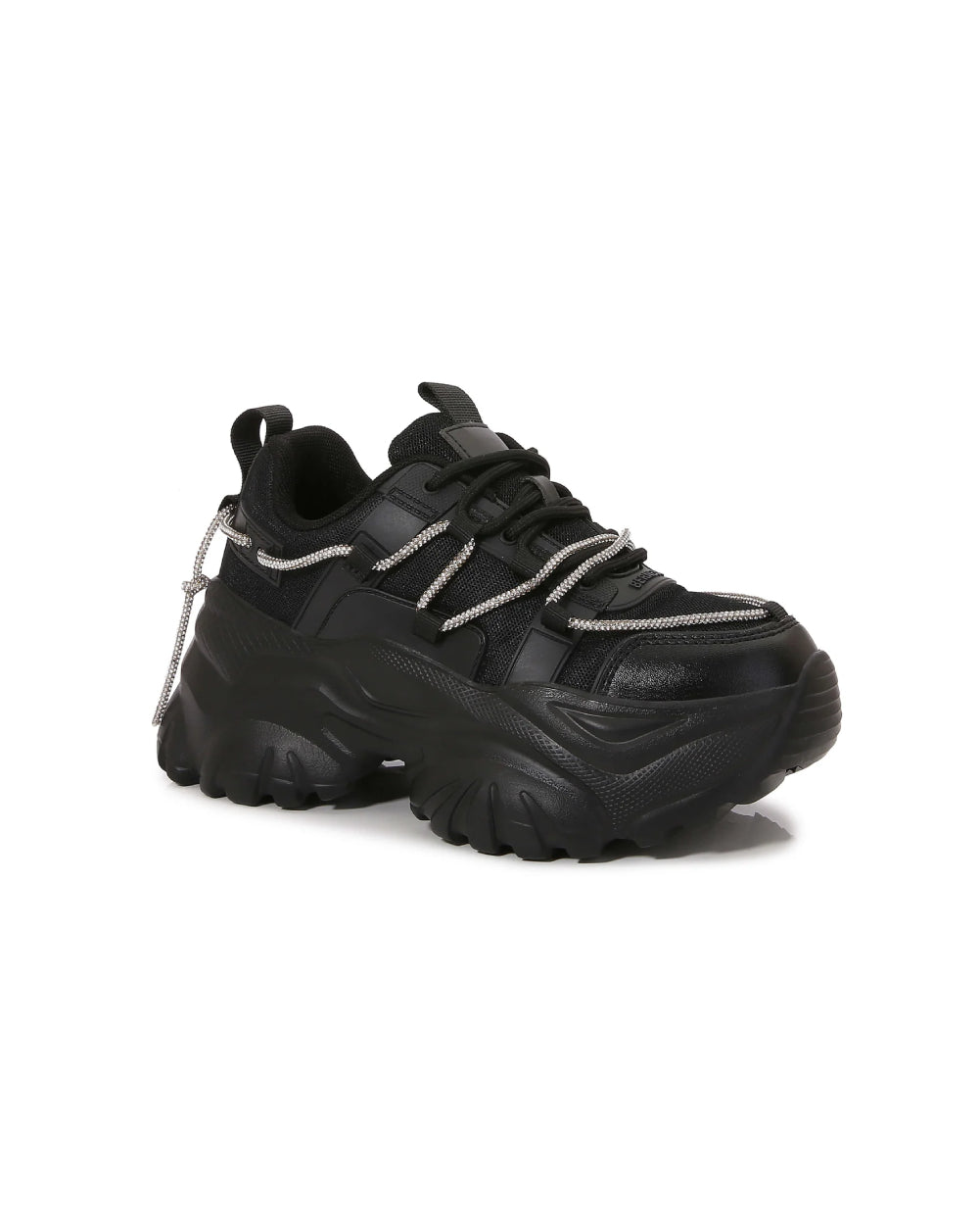 Zero Gravity Platform Sneakers-Black-Regular-Side--Model---6